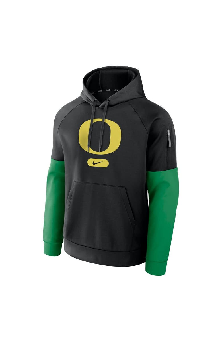Nike Men's Nike Black Oregon Ducks Fitness Performance Pullover Hoodie, Alternate, color, Black