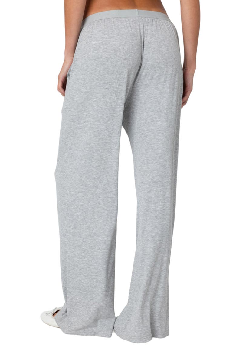 Heather Mélange Lounge Pants, Alternate, color, GRAY-MELANGE