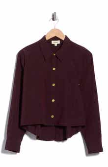 Cosette Crop Button-Up Shirt