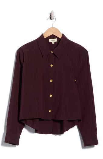 Cosette Crop Button-Up Shirt