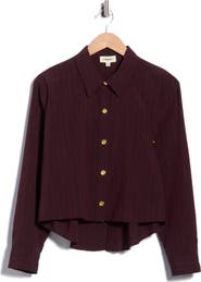 L'AGENCE Cosette Crop Button-Up Shirt