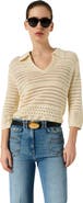 GERARD DAREL Lalya 3/4 Sleeve V-Neck Knit Top