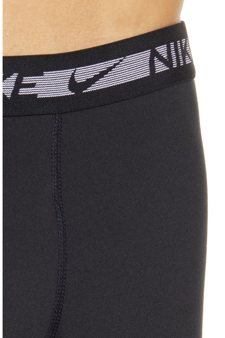 Flex Micro 3-Pack Long Boxer Briefs, Alternate, color, BLACK