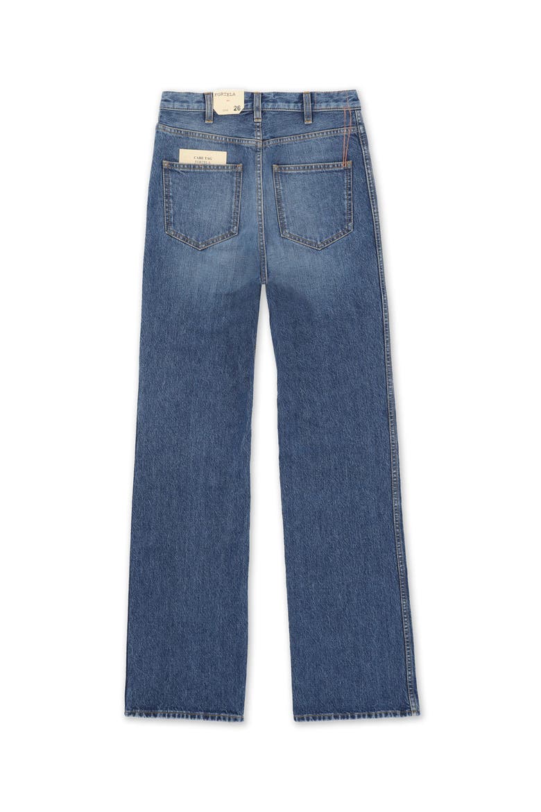 Jane Bootcut Stone Wash Denim Trousers, Alternate, color, BLUE