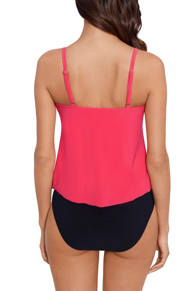 'Rita' Tankini Top, Alternate, color, CORAL ROSE