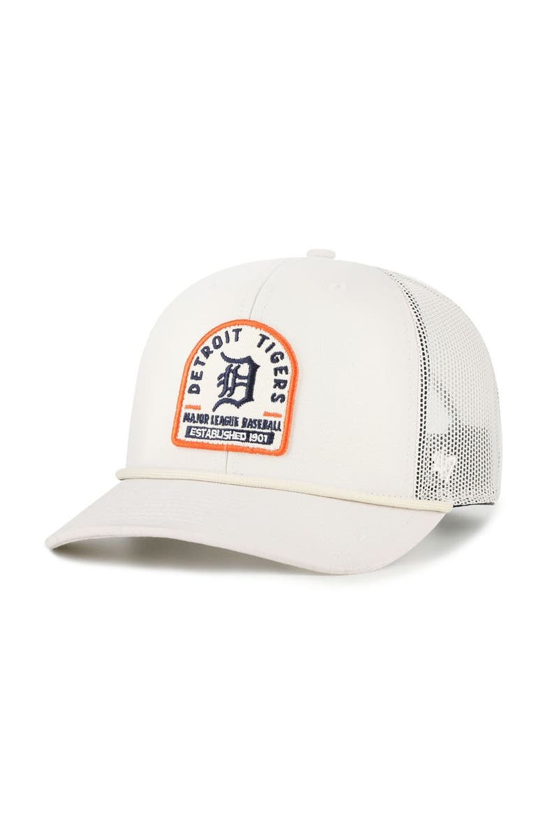 '47 Men's '47 Cream Detroit Tigers Gravestone Adjustable Trucker Hat, Main, color, Cream