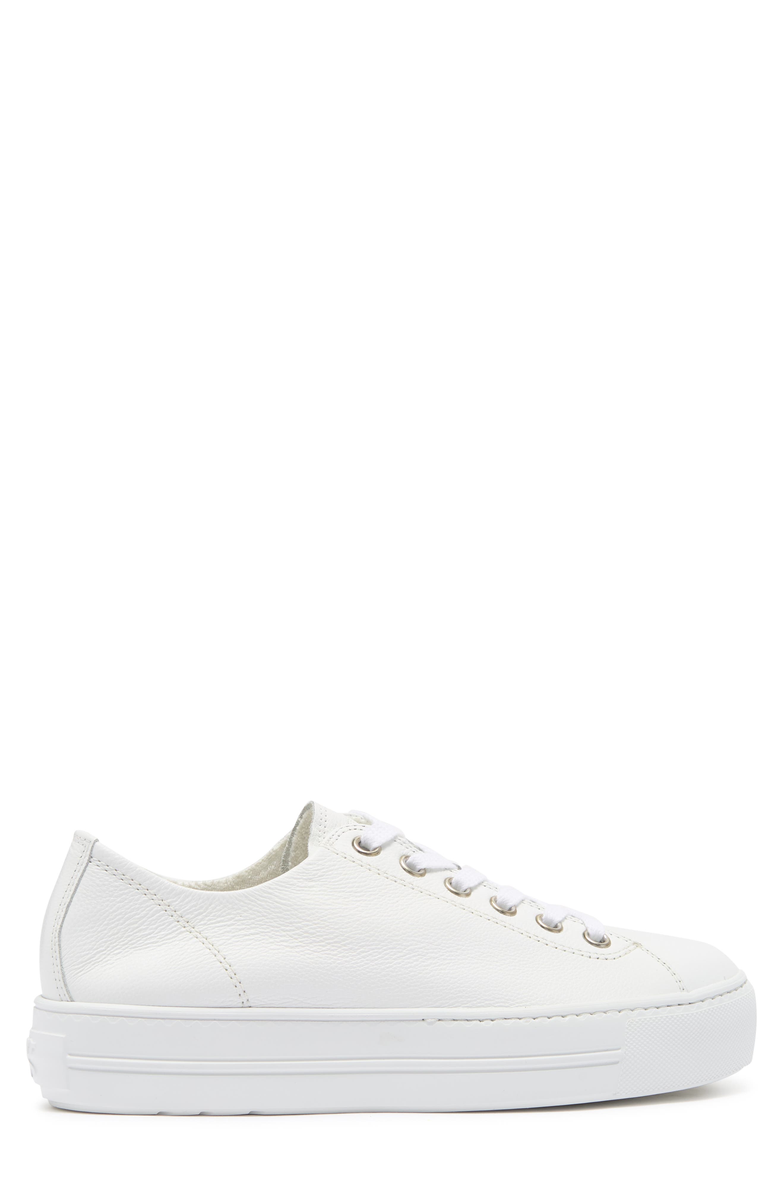 Paul Green Bixby Platform Sneaker, Alternate, color, Wht Lea