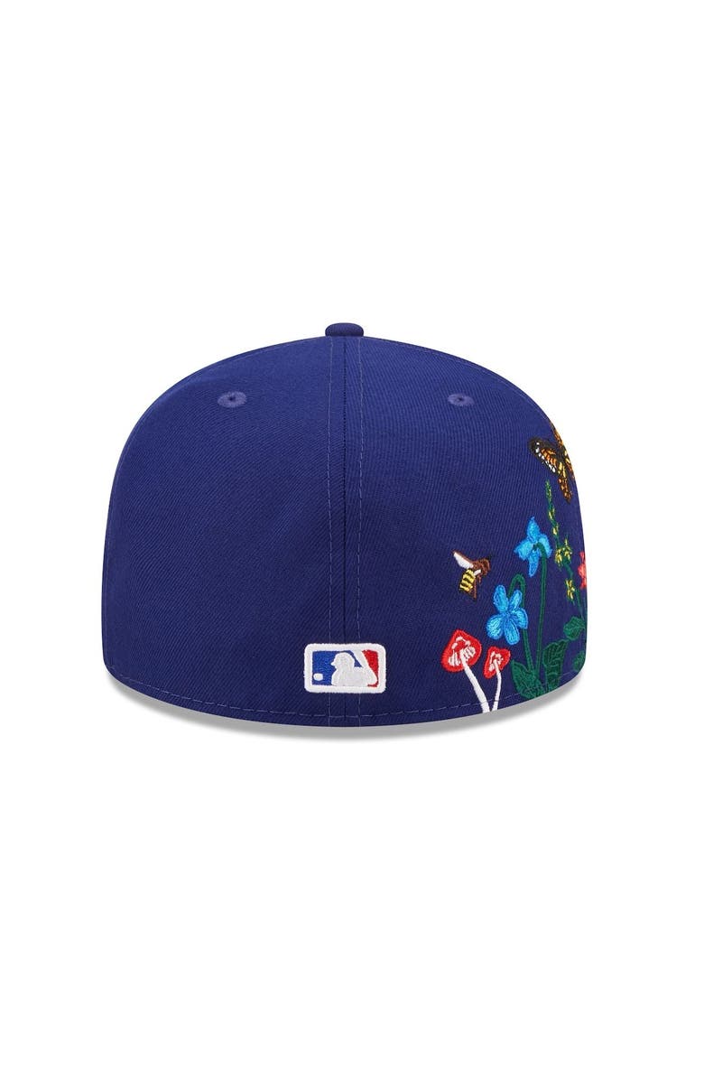 New Era Men's New Era Royal Los Angeles Dodgers Blooming 59FIFTY Fitted Hat, Alternate, color, 