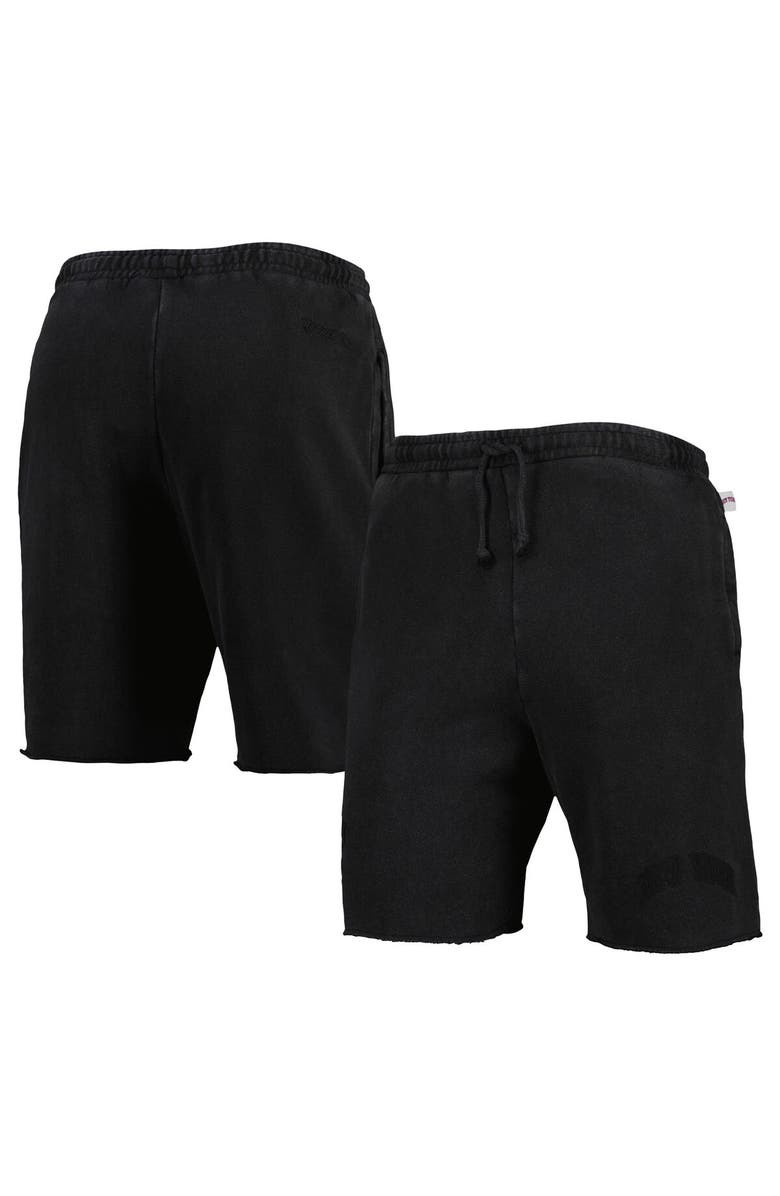 Mitchell & Ness Men's Mitchell & Ness Black New York Knicks French Terry Tonal Fleece Shorts, Main, color, Black