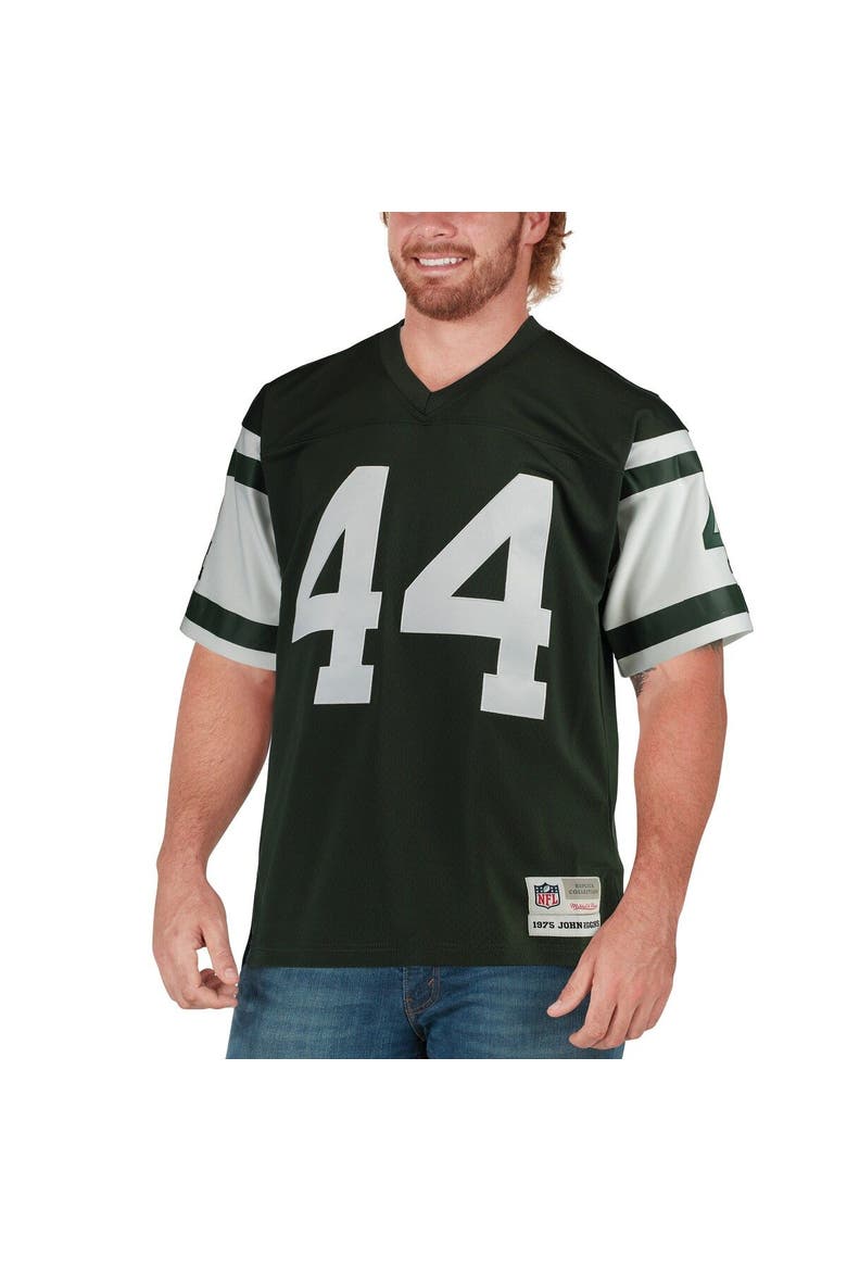 Men's Mitchell & Ness John Riggins Green New York Jets Retired Player Legacy Replica Jersey, Alternate, color, Green