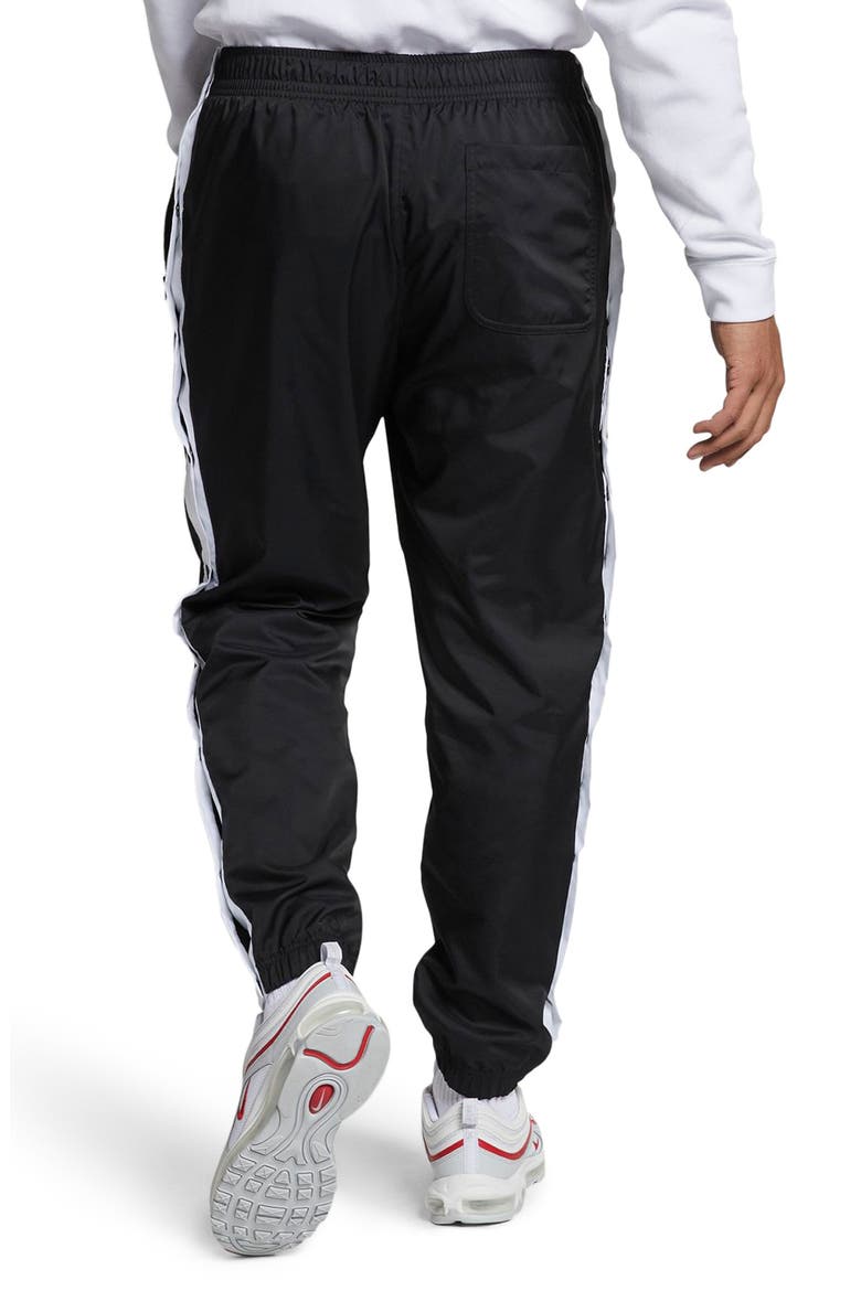 Sportswear Woven Track Pants, Alternate, color, BLACK/ WHITE/ WHITE
