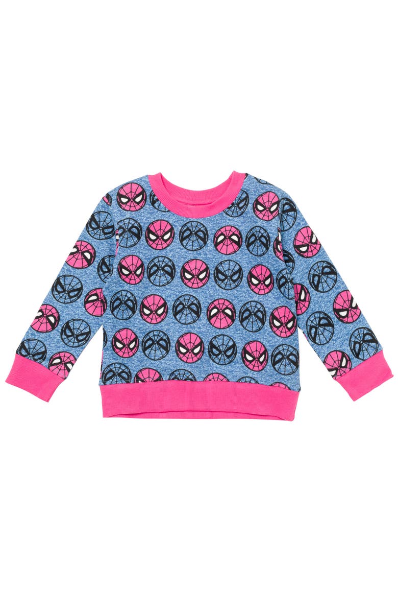 Marvel Spider-Man Avengers Pullover Sweatshirt, Main, color, Blue