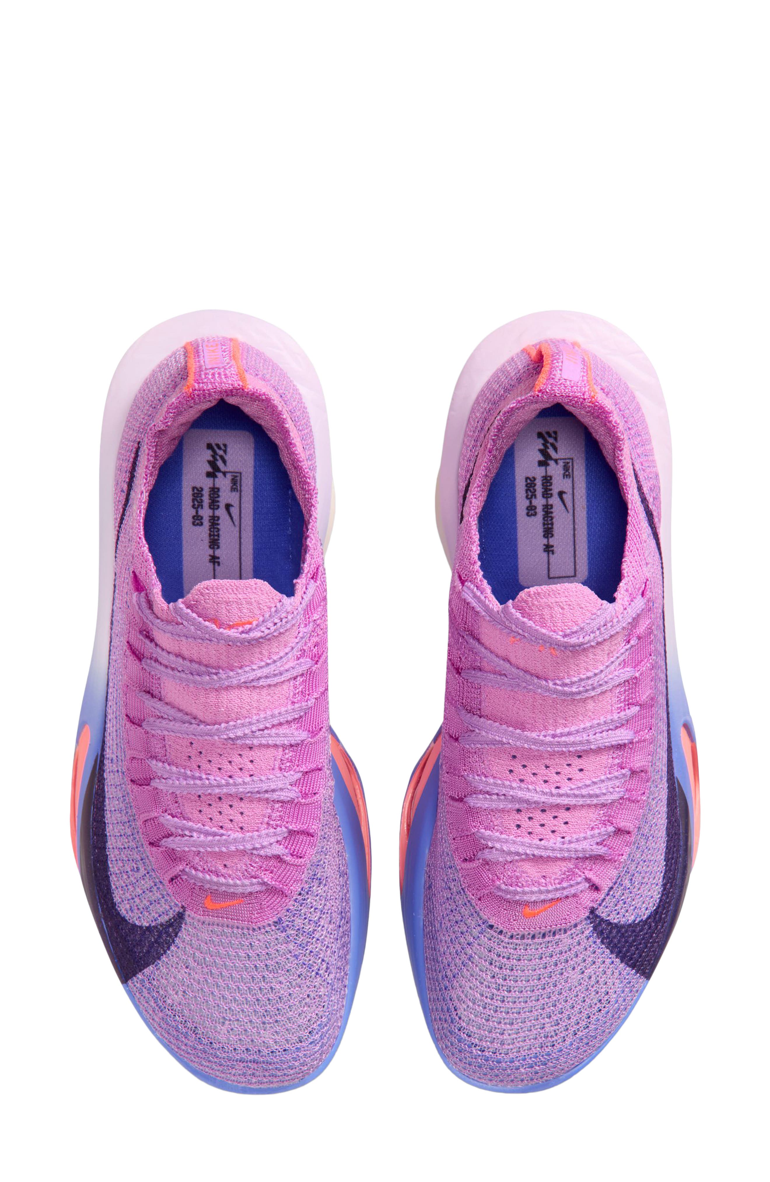 Nike Alphafly 3 Racing Shoe, Alternate, color, 500 Fsglow/Prpldy
