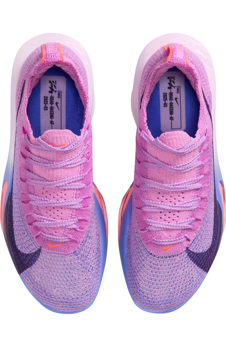 Nike Alphafly 3 Racing Shoe, Alternate, color, 500 Fsglow/Prpldy