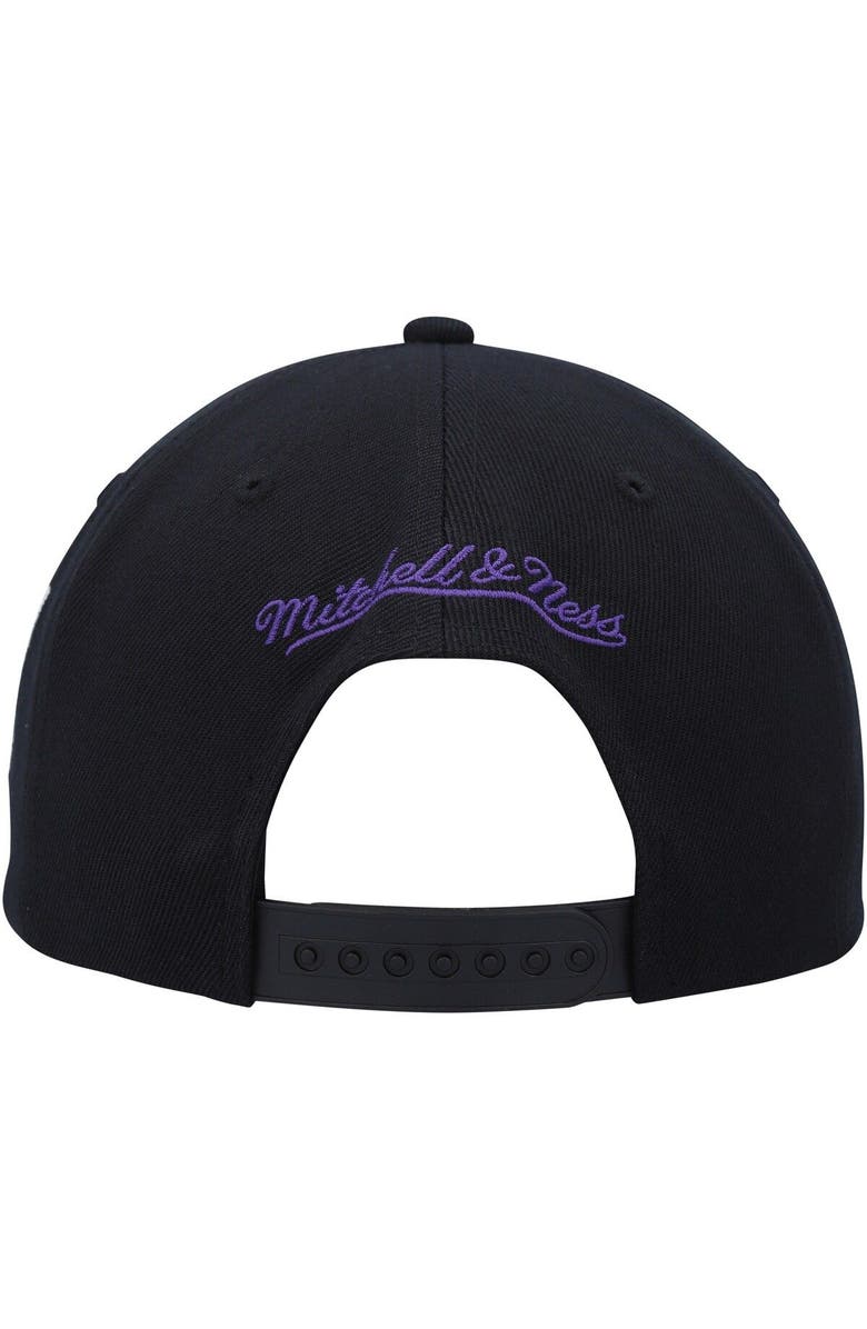Mitchell & Ness Men's Mitchell & Ness Black Phoenix Suns Hardwood Classics MVP Team Script 2.0 Snapback Hat, Alternate, color, Black