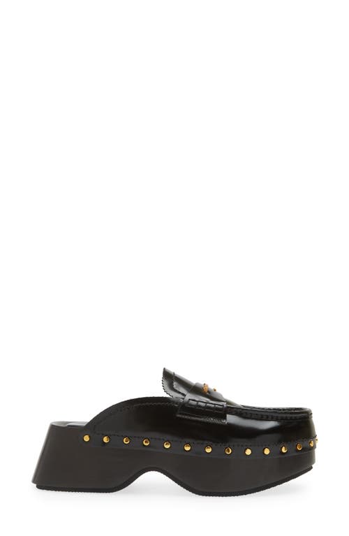 Alexander Wang Carter Platform Loafer Mule In Black