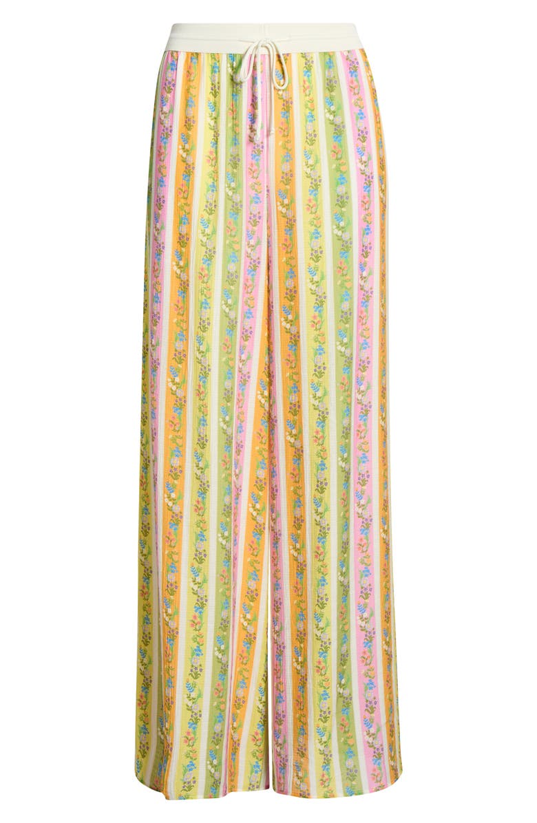 Hutch Riviera Sequin Wide Leg Pants, Alternate, color, Folksy Floral Stripe Multi