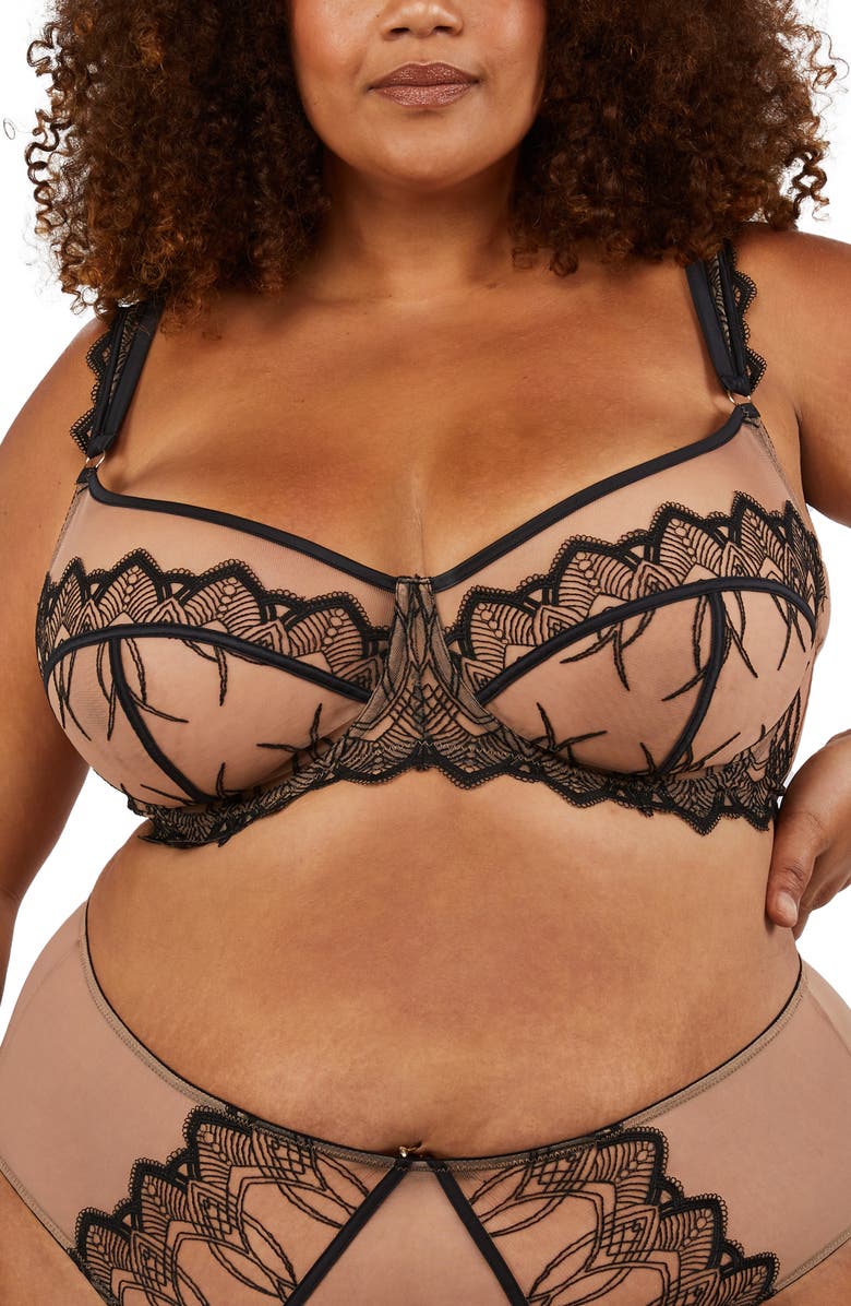 Playful Promises Gabi Fresh Clara Latte Underwire Bra, Main, color,