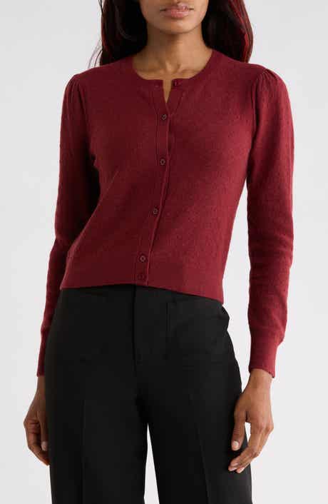 The Pointelle Wool & Cashmere Cardigan