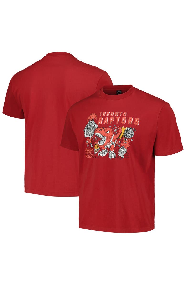 Identify Artist Series Unisex NBA x Brain Dead Red Toronto Raptors Identify Artist Series T-Shirt, Main, color, Red