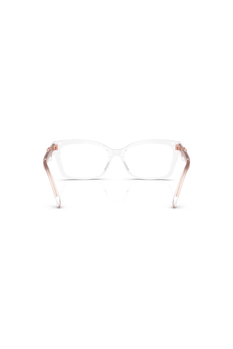 55mm Rectangle optical glasses, Alternate, color, Transparent