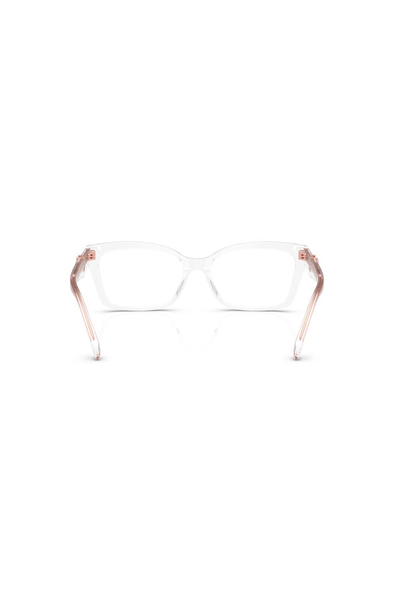 Michael Kors 55mm Rectangle optical glasses, Alternate, color, Transparent