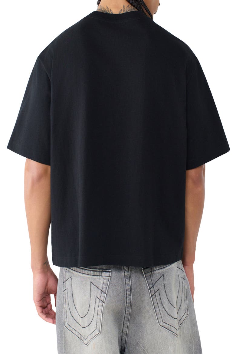 Graffiti Boxy Fit Cotton Graphic T-Shirt, Alternate, color, JET BLACK