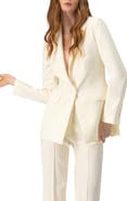IVONNE Single-Button Solid Blazer