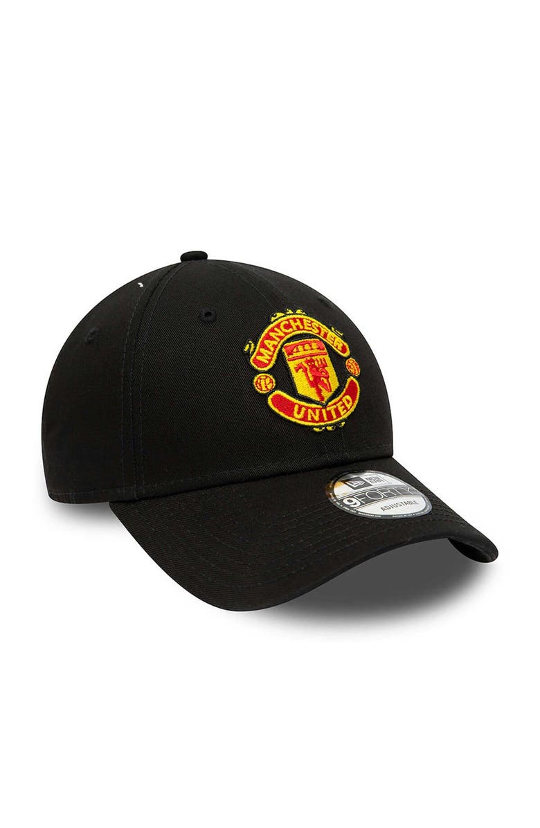 New Era Youth New Era Black Manchester United Core 9FORTY Adjustable Hat, Alternate, color, 
