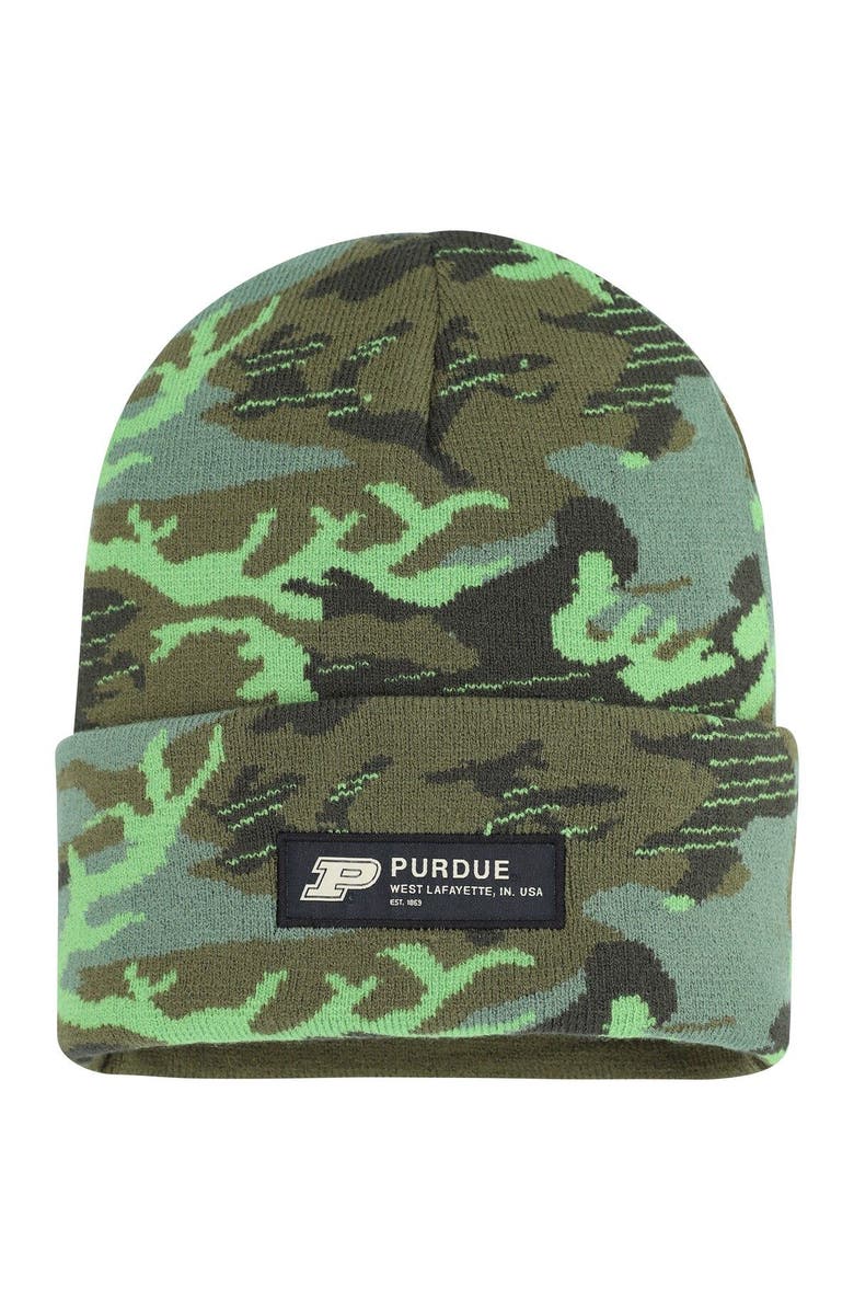 Nike Men's Nike Camo Purdue Boilermakers Veterans Day Cuffed Knit Hat, Main, color, Camo