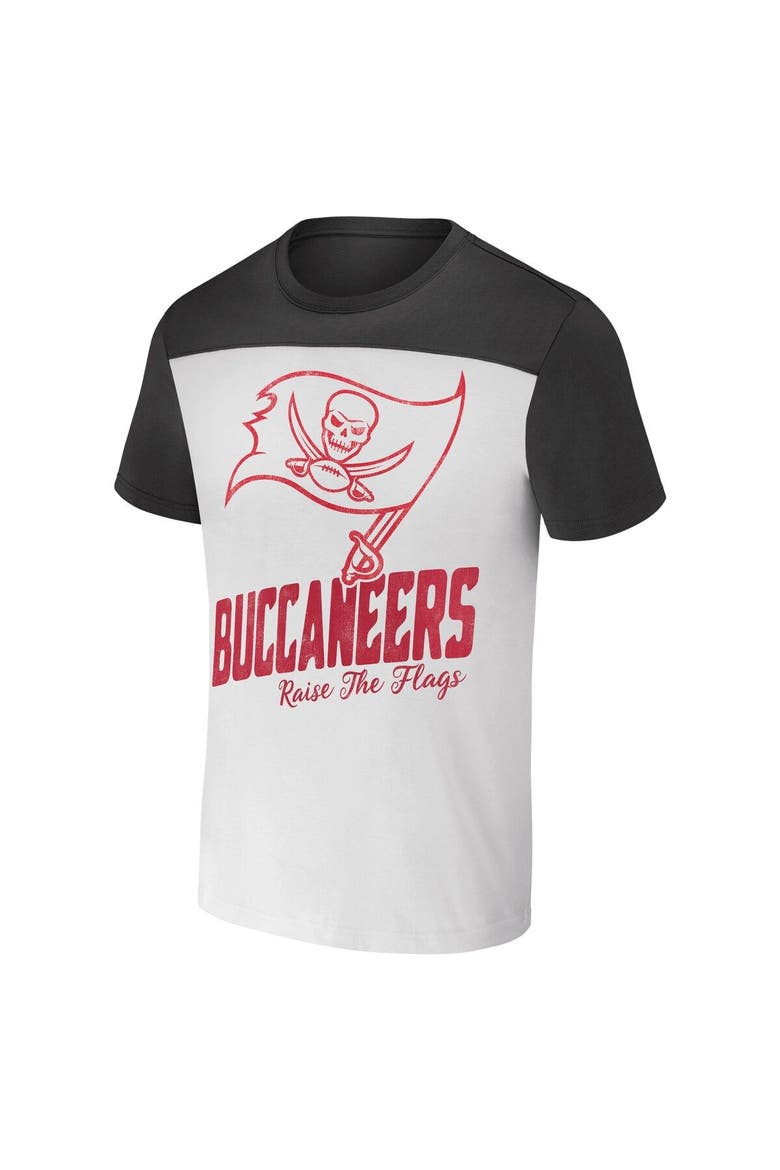 Men's NFL x Darius Rucker Collection by Fanatics White/Pewter Tampa Bay Buccaneers Colorblocked T-Shirt, Alternate, color, White