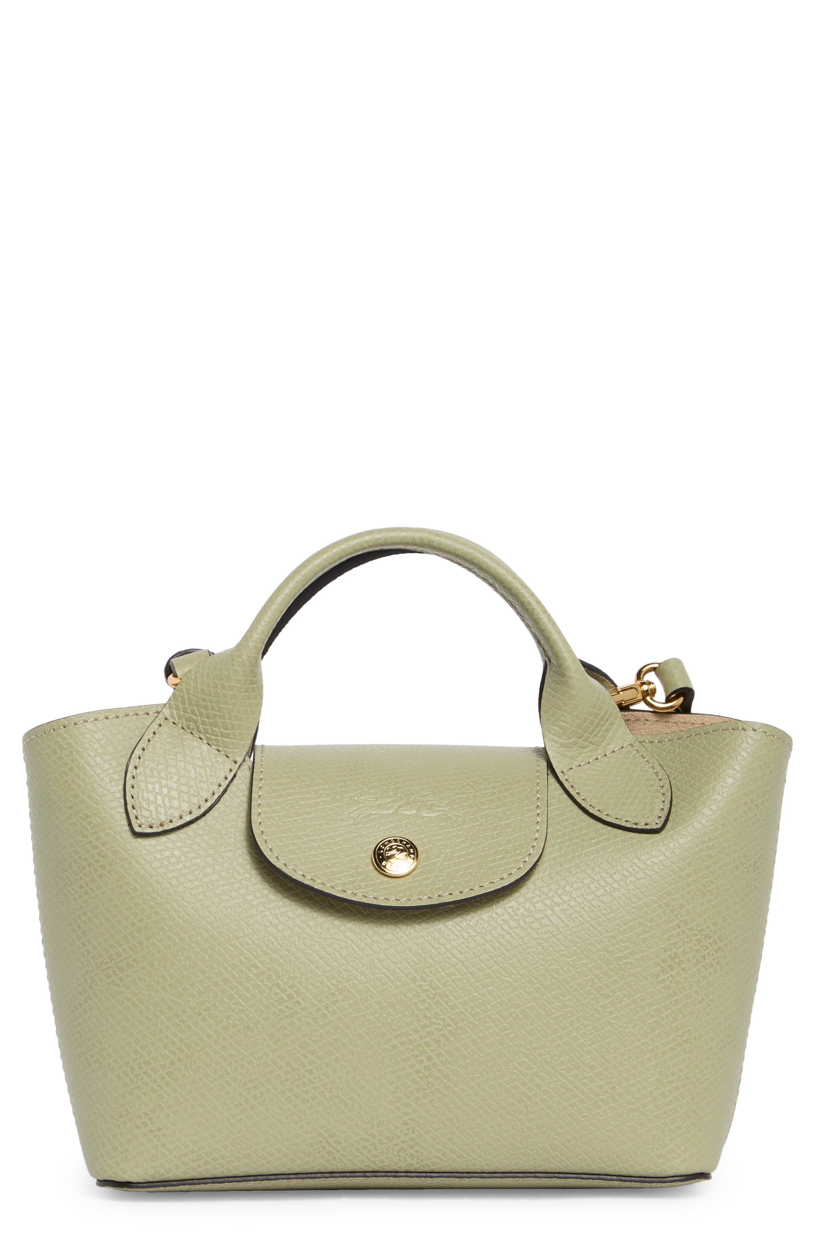 Longchamp Extra Small Épure Tote Bag, Main, color, Almond Green