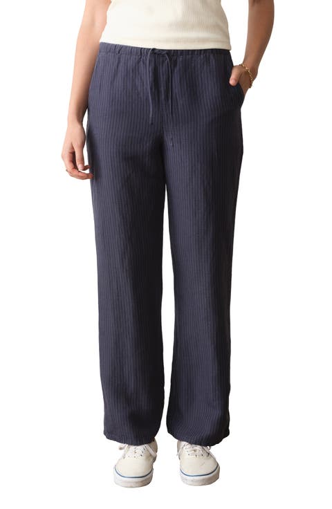 Perfect Linen Blend Drawstring Pants