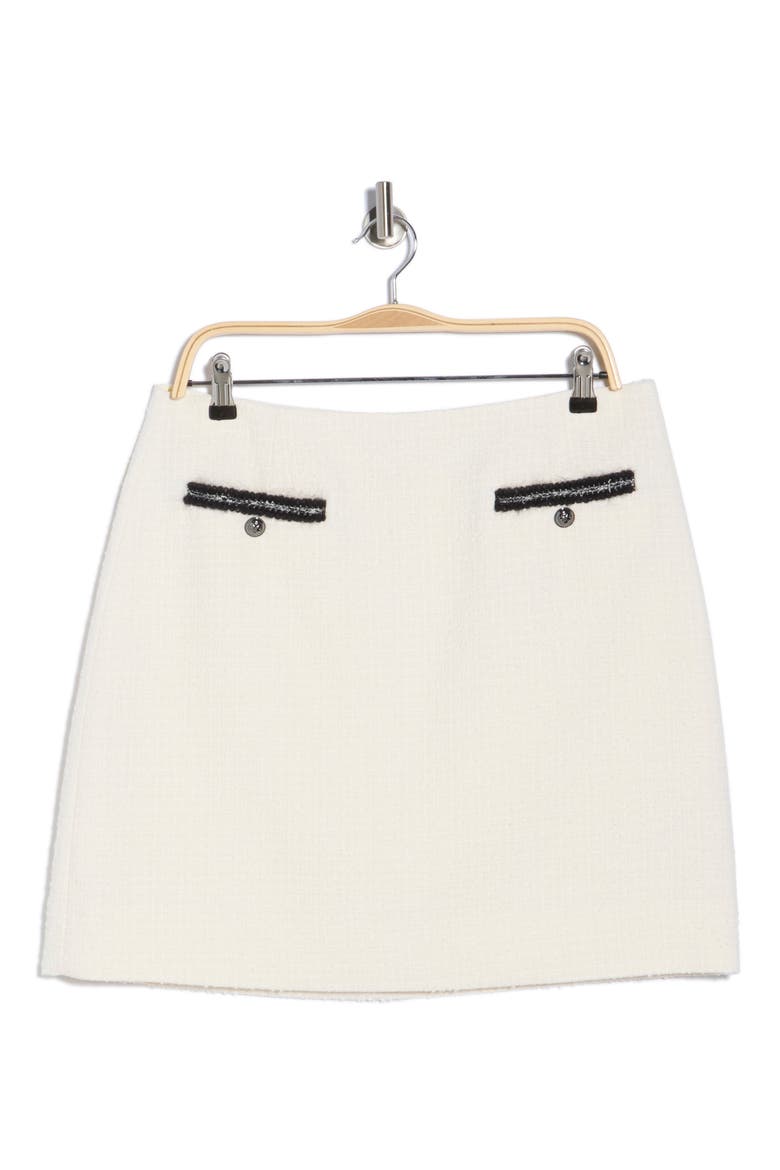 Charlee Tweed Skirt, Alternate, color, CRE-CREAM
