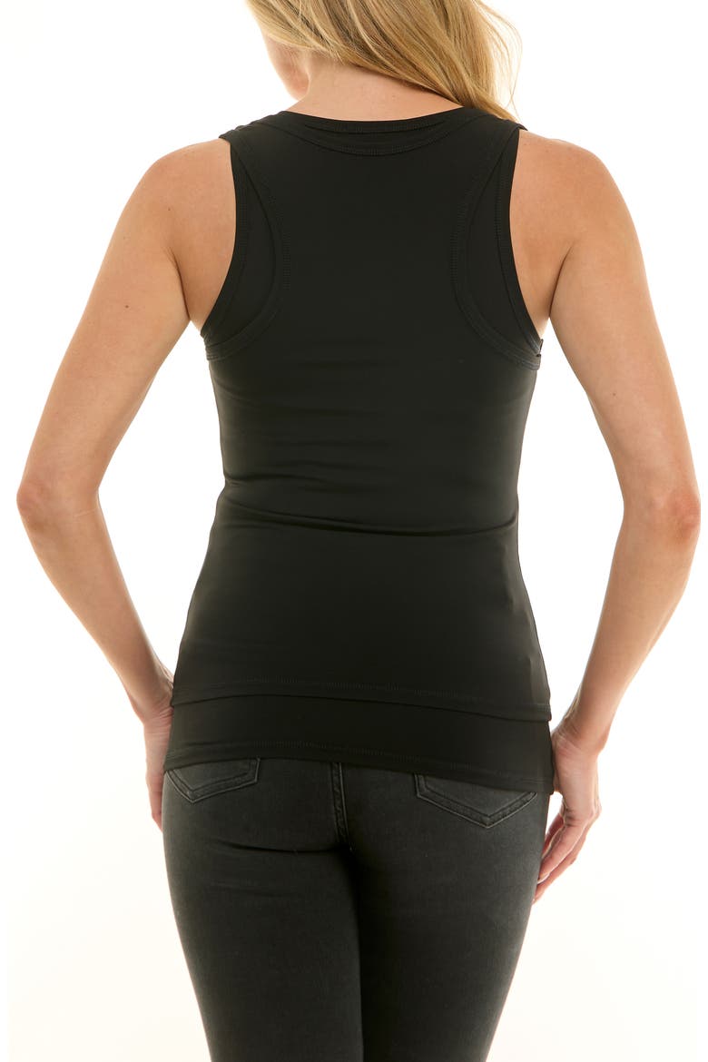 Double Layer Tank, Alternate, color, BLACK