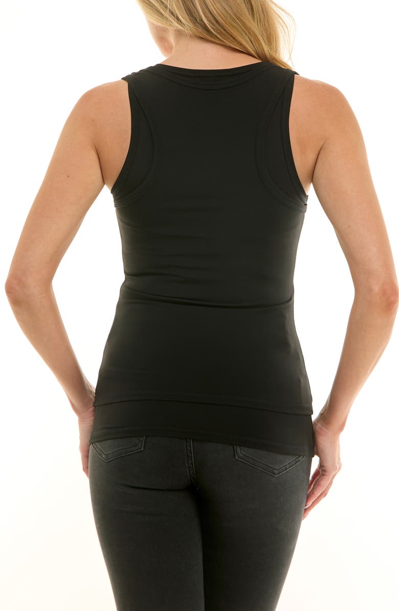 Socialite Double Layer Tank, Alternate, color, Black