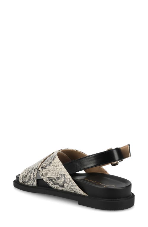 Journee Collection Marina Slingback Sandal In Snake