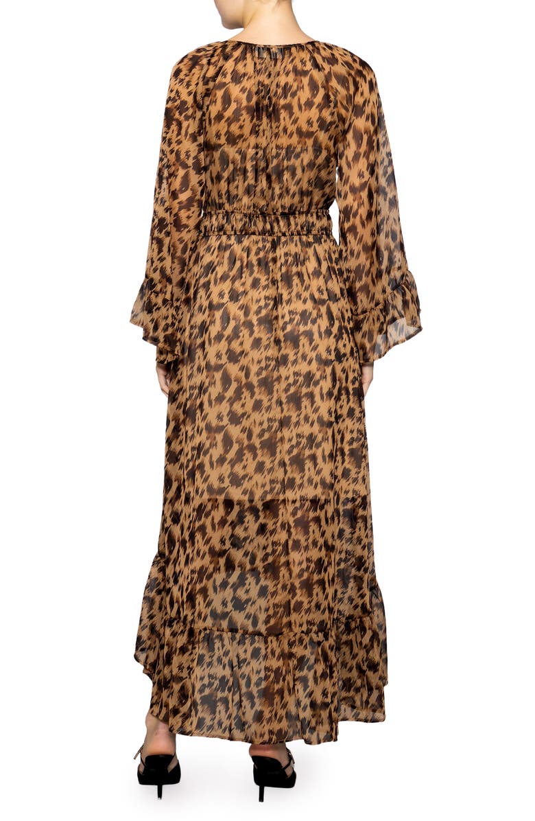 MELLODAY Print Long Sleeve Dress, Alternate, color, Animal