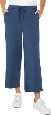 Liverpool Los Angeles Crop Wide Leg Sweatpants