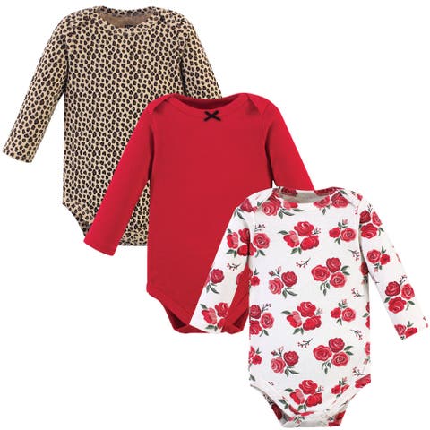Essential All-Cotton Long-Sleeve Bodysuit Triple Pack (Baby)
