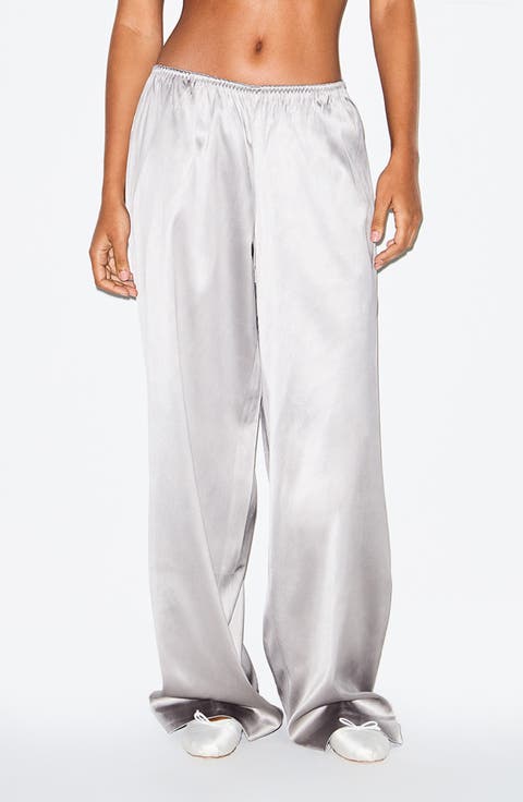 Women's Satin Wide-Leg Pants | Nordstrom Women's Satin Wide-Leg Pants | Nordstrom