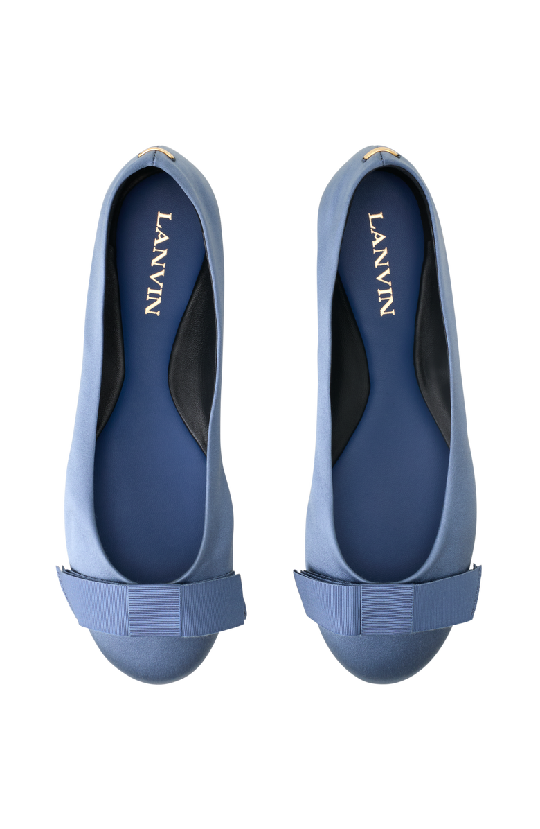 Lanvin The Ballerina With A Satin Bow, Alternate, color, Lanvin Blue