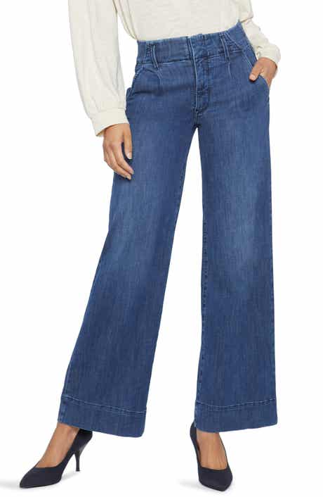 NYDJ Mona High Waist Wide Leg Trouser Jeans