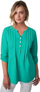 Jessica London Stretch Pleated Tunic