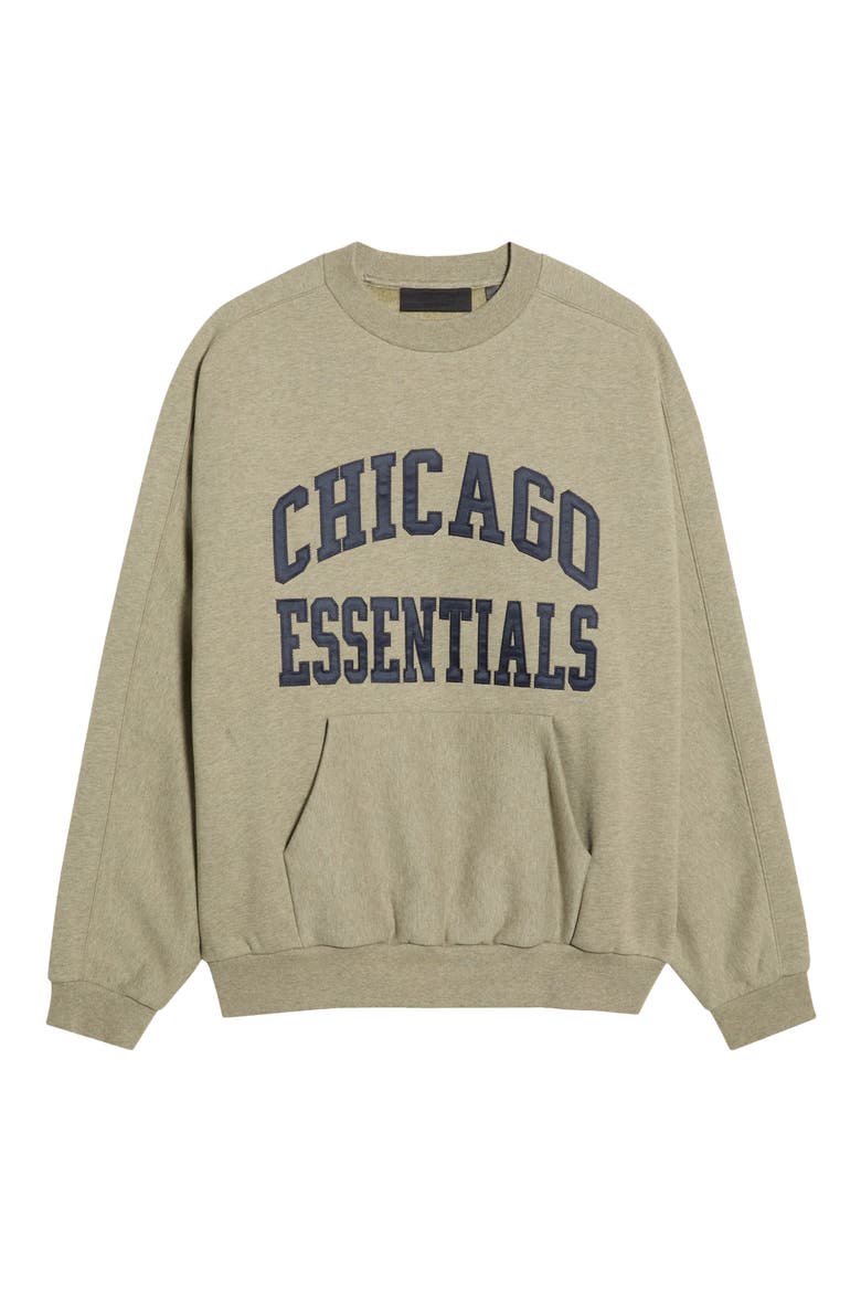 Chicago Bears 90s Relaxed Crewneck Sweatshirt, Main, color, HOMESTEAD HEATHER
