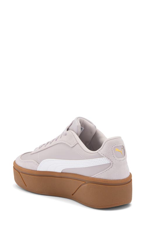 Puma Club Ii Era Platform Sneaker In Marble- White
