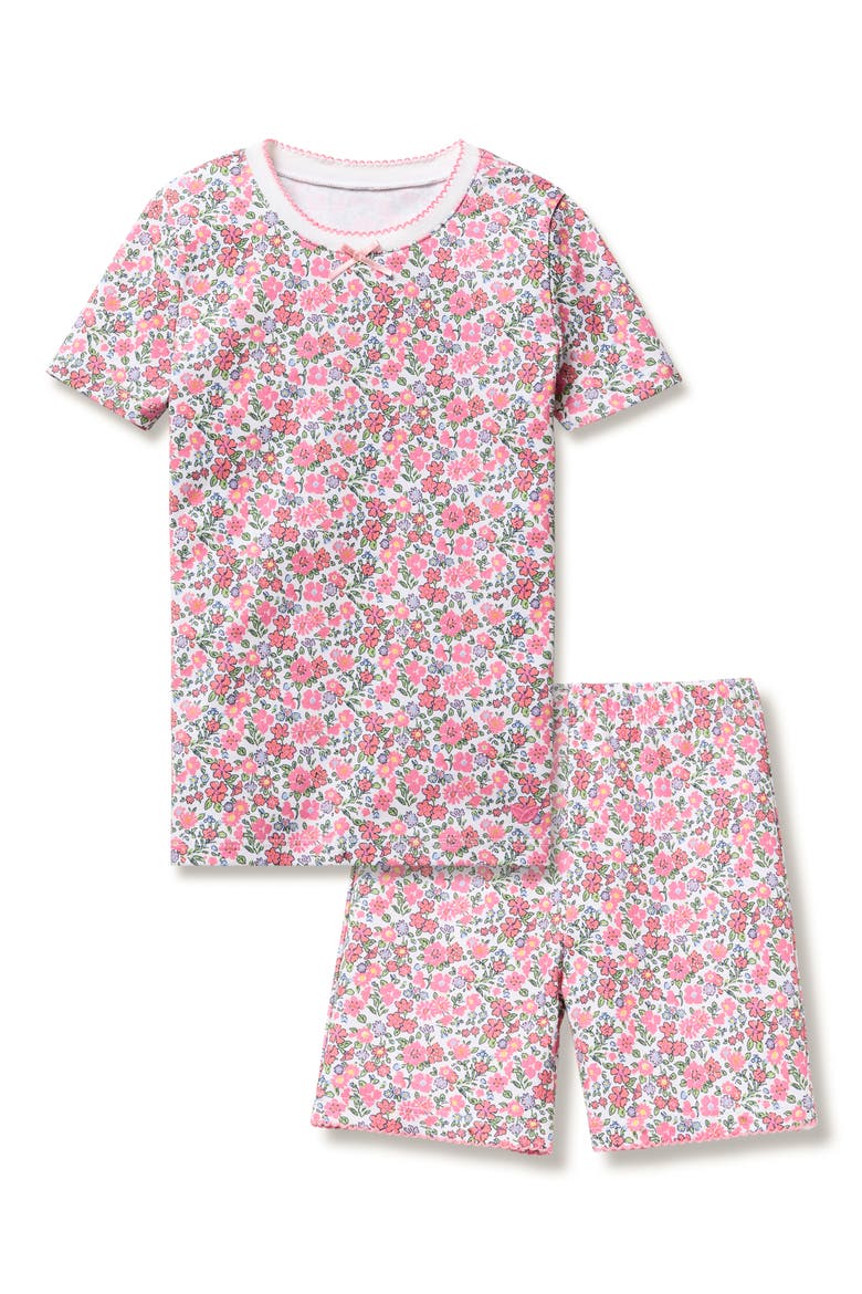 Kids' Fitted Two-Piece Pima Cotton Short Pajamas, Main, color, PINK