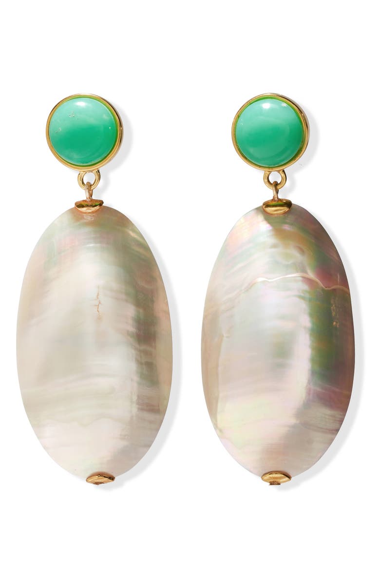 Lizzie Fortunato Campana Drop Earrings, Main, color, White