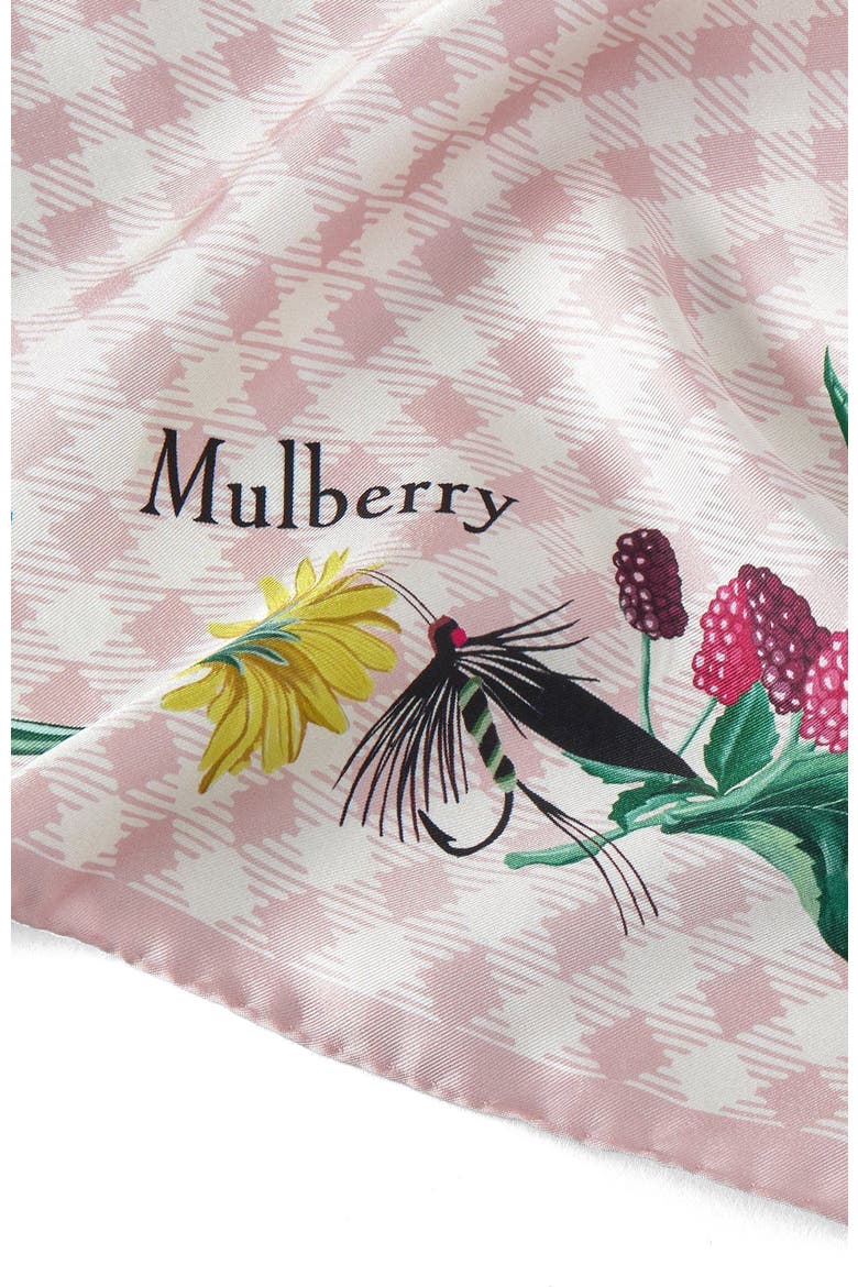 Large Square Scarf - Riverside Floral, Alternate, color, Blossom Pink