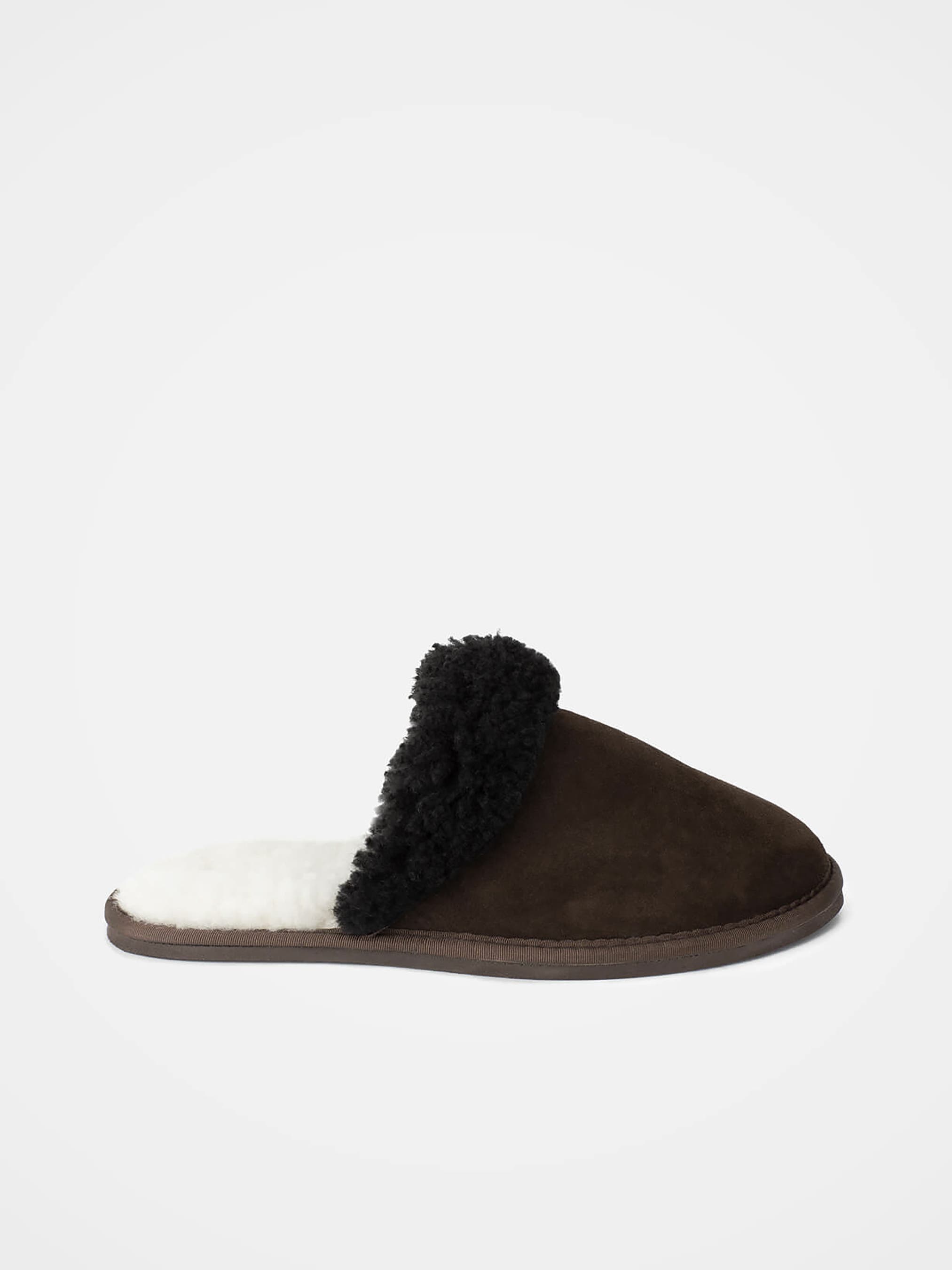 Celtic & Co. British Shearling Mules, Alternate, color, Mocca